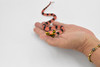 Snake, Orange King Cobra, Rubber Reptile, Educational, Realistic, Hand Painted, Figure, Lifelike Model, Figurine, Replica, Gift,    11"   F1729 B222