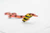 Snake, Orange King Cobra, Rubber Reptile, Educational, Realistic, Hand Painted, Figure, Lifelike Model, Figurine, Replica, Gift,    11"   F1729 B222