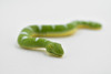 Snake, Green Boa, With Rotating Parts, Plastic Reptile, Educational, Realistic Hand Painted, Figure, Lifelike Model, Figurine, Replica, Gift,    4"      F056 B193