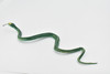 Snake, Green Garter Snake, Rubber Reptile, Educational, Realistic Hand Painted, Figure, Lifelike Model, Figurine, Replica, Gift,      10"     F3595 B363