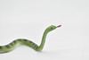 Snake, King Cobra, Green, Rubber Reptile, Educational, Realistic Hand Painted, Figure, Lifelike Model, Figurine, Replica, Gift, Toy,      9"    F3598 B363