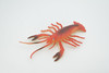 Lobster, Crayfish, Crawdad Design, Orange, Rubber Crustaceans, Educational, Figure, Lifelike, Model, Replica, Gift,     5"      F6002 B377