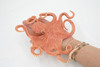 Octopus, Octopuses, Museum Quality, Soft Rubber, Octopodes, Educational, Realistic Hand Painted, Figure, Lifelike Figurine, Replica, Gift,      8"      F1767 B2