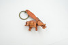 Elephant, Key Chain, Leather, Asian Elephant, Animal, Brown, Hand Made, Keychain, Thailand, Key Fob, Keys, Lifelike Model, Gift,     3"     THL03 BB69