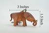 Elephant, Key Chain, Leather, Asian Elephant, Animal, Hand Made In Thailand, Brown, Keychain, Key Fob, Keys, Lifelike Model,  3 Inches.  