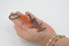 Shark, Key Chain, Leather, Hammerhead Shark, Fish, Brown, Hand Made, Keychain, Thailand, Key Fob, Keys, Lifelike Model, Gift,     3 1/2"     THL09 BB69 