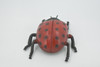 Ladybug, Beetle, Coccinellidae, Lady bug, Hand Painted, Rubber Insect, Educational, Toy, Kids, Realistic Figure, Lifelike Model, Figurine, Replica, Gift,    5"   ABC08 B262