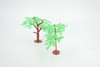 Tree, Perennial Plant 2 Pack,  Educational, Toy, Kids, Realistic Figure, Lifelike Model, Figurine, Rubber, Replica, Gift,     4"    ABC09 B263