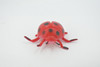 Ladybug, Beetle, Coccinellidae, Lady bug, Rubber Insect, Educational, Toy, Kids, Realistic Figure, Lifelike Model, Figurine, Replica, Gift,      3"     ABC12 B263