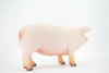 Pig, Hog, Swine, Domestic pig, Very Large, Soft Rubber Animal, Educational, Toy, Kids, Realistic Figure, Lifelike Model, Figurine, Replica, Gift,      11"     ABC18 BB300