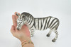 Zebra, Very Large, Soft Rubber Animal, Educational, Toy, Kids, Realistic Figure, Lifelike Model, Figurine, Replica, Gift