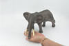 Elephant, African, Very Large, Soft Rubber Animal, Hand Painted, Educational, Toy, Kids, Realistic Figure, Lifelike Model, Figurine, Replica, Gift,    13"   ABC22 BB301