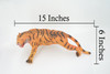 Tiger, Cat, Asian, Very Large, Soft Rubber Animal, Hand Painted, Educational, Toy, Kids, Realistic Figure, Lifelike Model, Figurine, Replica, Gift,    15"   ABC23 BB302