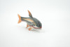 Fish, Japanese dace, Big-scaled redfin, Hand Painted, Rubber Fish, Realistic, Toy, Figure, Model, Replica, Kids, Educational, Gift,     5 1/2"     CH478 BB153