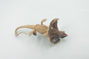 Frilled Lizard, Chlamydosaurus kingii, Museum Quality, Educational, Hand Painted, Rubber Reptile, Realistic Toy, Lifelike Design, Diorama Model, Kids, 6 Inches.