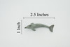 Dolphin, Porpoise, Marine Mammal, High Quality Rubber, Educational, Hand Painted, Realistic, Lifelike Design, Diorama Model, Kids, Gift,      2 1/2 Inches. 
