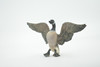 Canada Goose, Honker, Geese, Museum Quality, Educational, Hand Painted, Rubber Bird, Toy Figure, Lifelike Design, Diorama Model, Kids,  5 Inches. 