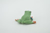 Frog, Red-Eyed Tree Frog , Museum Quality, Hand Painted, Rubber Amphibian, Realistic Figure, Model, Replica, Toy, Kids, Educational, Gift,   1 1/2"    CH496 BB154