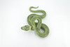 Snake, Green Boa constrictor, Museum Quality, Hand Painted, Rubber Reptile, Realistic Figure, Model, Replica, Toy, Kids, Educational, Gift,  8"    CH498 BB155