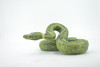 Snake, Green Boa constrictor, Museum Quality, Hand Painted, Rubber Reptile, Realistic Figure, Model, Replica, Toy, Kids, Educational, Gift,  8"    CH498 BB155