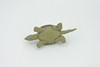 Alligator Snapping Turtle, Plastic Reptile, Educational, Realistic, Figure, Lifelike Model, Figurine, Replica, Toys, Kids, Gift,    2 1/2 Inches.   F9000 B48