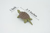 Alligator Snapping Turtle, Plastic Reptile, Educational, Realistic, Figure, Lifelike Model, Figurine, Replica, Toys, Kids, Gift,    2 1/2 Inches. 