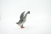 Goose, Grey Goose, Chinese, Hand Painted, Rubber Bird, High Quality Rubber, Realistic, Toy, Figure, Kids, Model, Replica, Educational, Gift,     4"    CH502 BB156