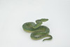 Snake, Green Tree Python, Museum Quality, Hand Painted, Rubber Reptile, Realistic, Figure, Model, Toy, Kids, Educational, Gift,    6"     CH511 BB157