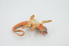 Orange Marine iguana, Lizard, Museum Quality, Hand Painted, Rubber Reptile, Realistic, Figure, Toy, Kids, Educational, Gift,      4"      CH512 BB157