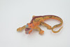 Orange Marine iguana, Lizard, Museum Quality, Hand Painted, Rubber Reptile, Realistic, Figure, Toy, Kids, Educational, Gift,      4"      CH512 BB157