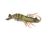 Shrimp, Prawn, Tiger Shrimp, Museum Quality, Hand Painted, Rubber Crustaceans, Realistic Toy Figure, Model, Replica, Kids, Educational, Gift,     9"      CH513 BB157