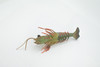 Shrimp, Prawn, Tiger Shrimp, Museum Quality, Hand Painted, Rubber Crustaceans, Realistic Toy Figure, Model, Replica, Kids, Educational, Gift,     9"      CH513 BB157