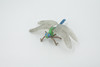 Dragonfly, Damselfly, Bluetail, Museum Quality, Hand Painted, Rubber Insect, Realistic, Figure, Model, Replica, Toy, Kids, Educational, Gift,    3 1/2"     CH517 BB157 