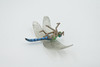 Dragonfly, Damselfly, Bluetail, Museum Quality, Hand Painted, Rubber Insect, Realistic, Figure, Model, Replica, Toy, Kids, Educational, Gift,    3 1/2"     CH517 BB157 