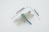 Dragonfly, Damselfly, Bluetail, Museum Quality, Hand Painted, Rubber Insect, Realistic, Figure, Model, Replica, Toy, Kids, Educational, Gift,    3 1/2"     CH517 BB157 