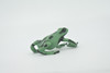 Frog, Green & Black Poison Dart Frog, Arrow, Museum Quality, Hand Painted, Rubber Amphibian, Realistic Figure, Toy, Kids, Educational, Gift,      2"    CH525 BB158 