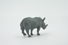 Rhinoceros, Rhino, High Quality, Hand Painted, Rubber Animal, Realistic, Figure, Model, Replica, Toy, Kids, Educational, Gift,   2 1/2"   CH529 BB158