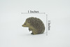 Hedgehog, Museum Quality, Hand Painted, Rubber Animal, Realistic, Figure, Model, Replica, Toy, Kids, Educational, Gift,      1"      CH533 BB159