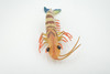 Shrimp, Prawn, Tiger Shrimp, Museum Quality, Hand Painted, Rubber Crustaceans, Realistic Toy Figure, Model, Replica, Kids, Educational, Gift,     9"      CH558 BB161