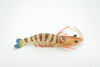 Shrimp, Prawn, Tiger Shrimp, Museum Quality, Hand Painted, Rubber Crustaceans, Realistic Toy Figure, Model, Replica, Kids, Educational, Gift,     9"      CH558 BB161