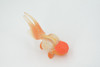 Fish, Oranda Goldfish, Redcap, Museum Quality, Hand Painted, Rubber, Realistic Figure, Model, Replica, Toy, Kids, Educational, Gift,      4"      CH561 BB162