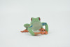 Frog, Red-eyed tree frog, Museum Quality, Hand Painted, Rubber, Amphibian, Realistic, Figure, Model, Replica, Toy, Kids, Educational, Gift,      2 1/2"    CH565 BB162