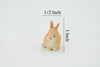 Rabbit, Hare, Bunny Rabbits, High Quality, Hand Painted, Rubber, Toy Figure, Realistic, Model, Replica, Kids, Educational, Gift,      1"    CH566 BB162