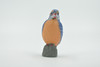 Bird, Kingfisher, Museum Quality, Hand Painted, Rubber, Alcedinidae, Realistic, Figure, Model, Replica, Toy, Kids, Educational, Gift,          2"       CH567 BB162