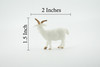 Goat, Domestic Goat, High Quality, Hand Painted, Rubber Animal, Realistic, Lifelike, Figure, Toy, Kids, Educational, Gift,        2"      CH581 BB163