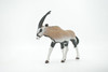 Gemsbok, South African oryx, Museum Quality, Hand Painted, Rubber, Realistic, Figure, Toy, Kids, Educational, Gift,   5 1/2"    CH584 BB163  