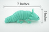 Axolotl, Green, Paedomorphic Salamander, Sensory Fidget Stress Relief Axolotl, Educational, Plastic, Design, Figure, Toy, Kids, Educational, Gift,      7"      RI28 B301