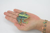 Frog, Green, Amphibians, High Quality, Hand Painted, Rubber, Realistic, Model, Replica, Toy, Kids, Educational, Gift,      2 1/2"     RI34 B177  