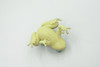 Frog, Green, Amphibians, High Quality, Hand Painted, Rubber, Realistic, Model, Replica, Toy, Kids, Educational, Gift,      2 1/2"     RI34 B177  