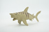 Shark, Tiger Shark, High Quality, Hand Painted, Plastic Fish, Realistic, Figure, Model, Toy, Kids, Educational, Gift,         6"        RI49 B223